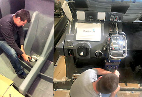 Instaladores sistemas elécticos embarcaciones barcelona, montaje de motores fueraborda